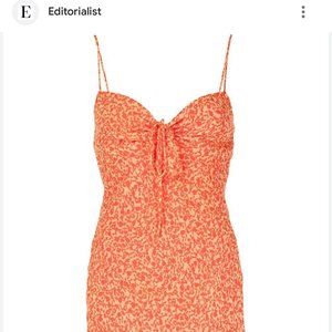 Bec&Bridge Cheri Floral Print Mini Dress - Orange
